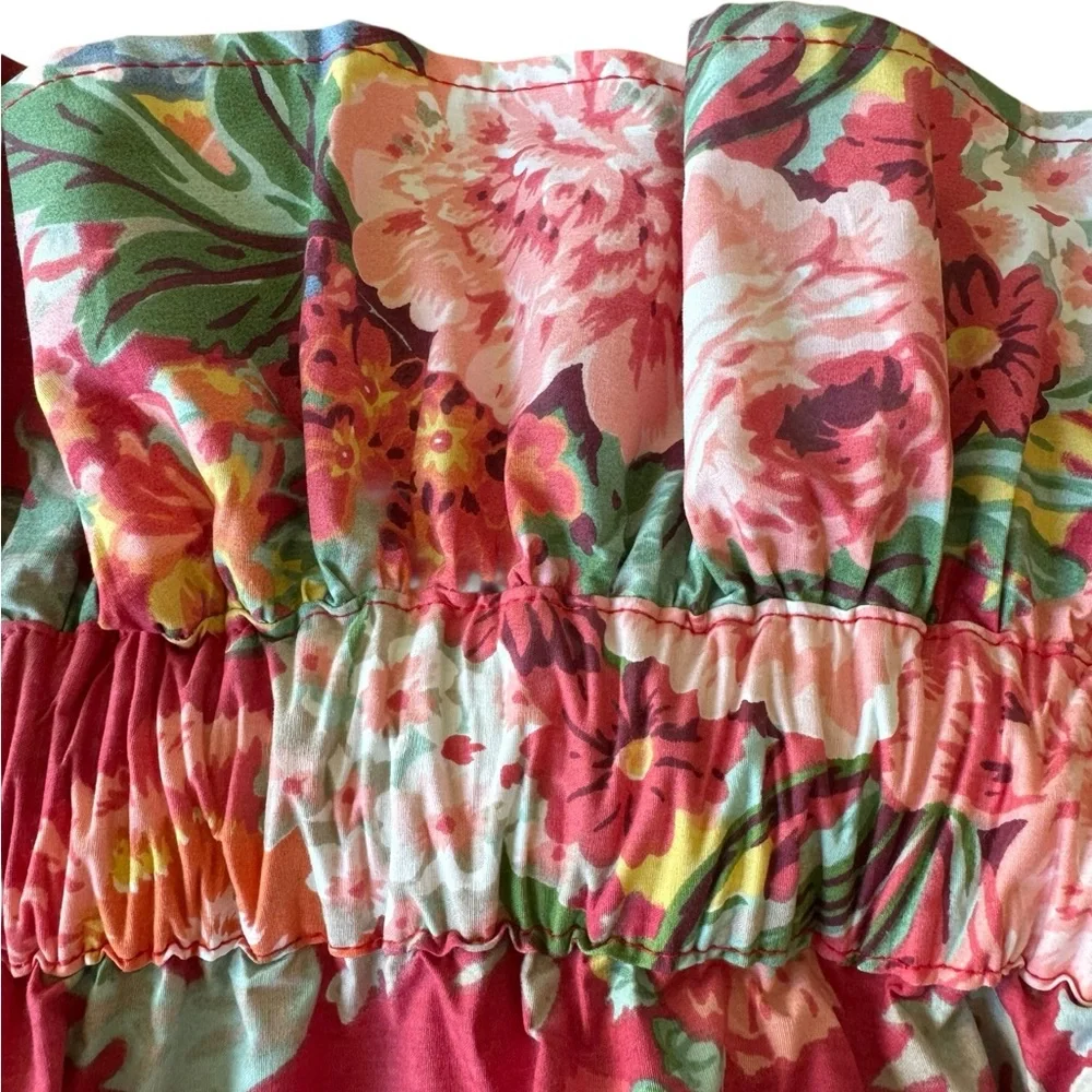Ralph Lauren Pink Floral Curtain Panel
